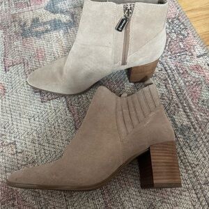 Blondo Taupe Ankle Booties